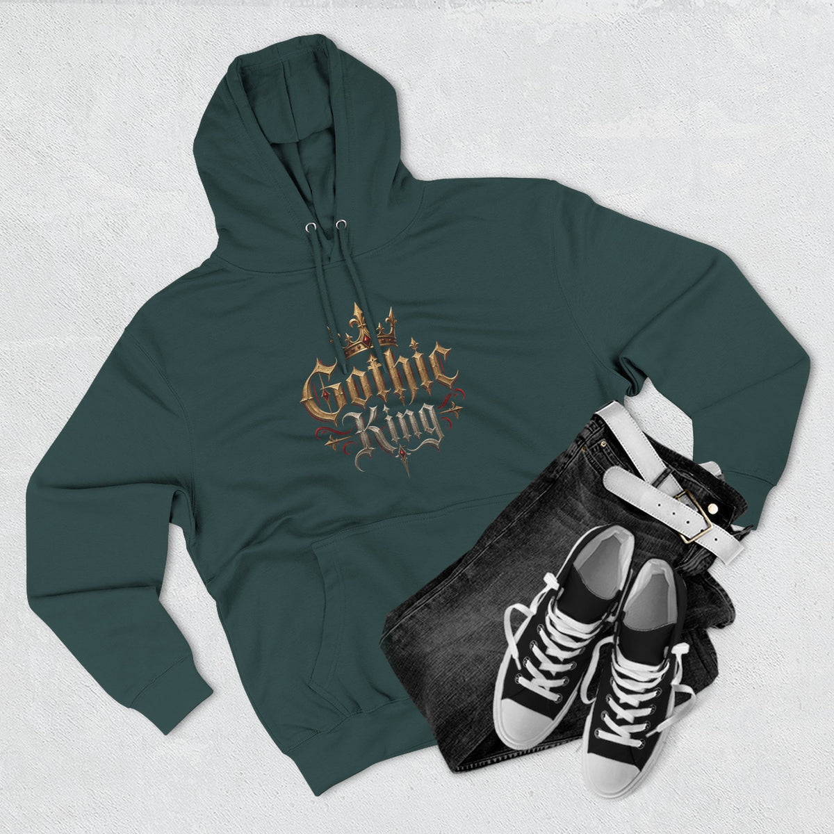 Gothic Kings Medieval Warrior Fleece Hoodie