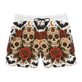 Men's Sugar Skull Rose Swim Shorts