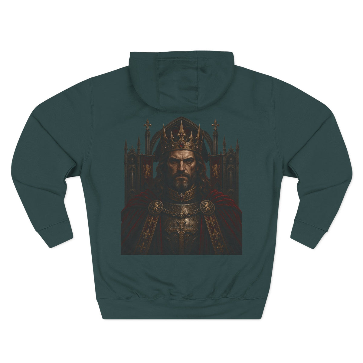 Gothic Kings Medieval Warrior Fleece Hoodie