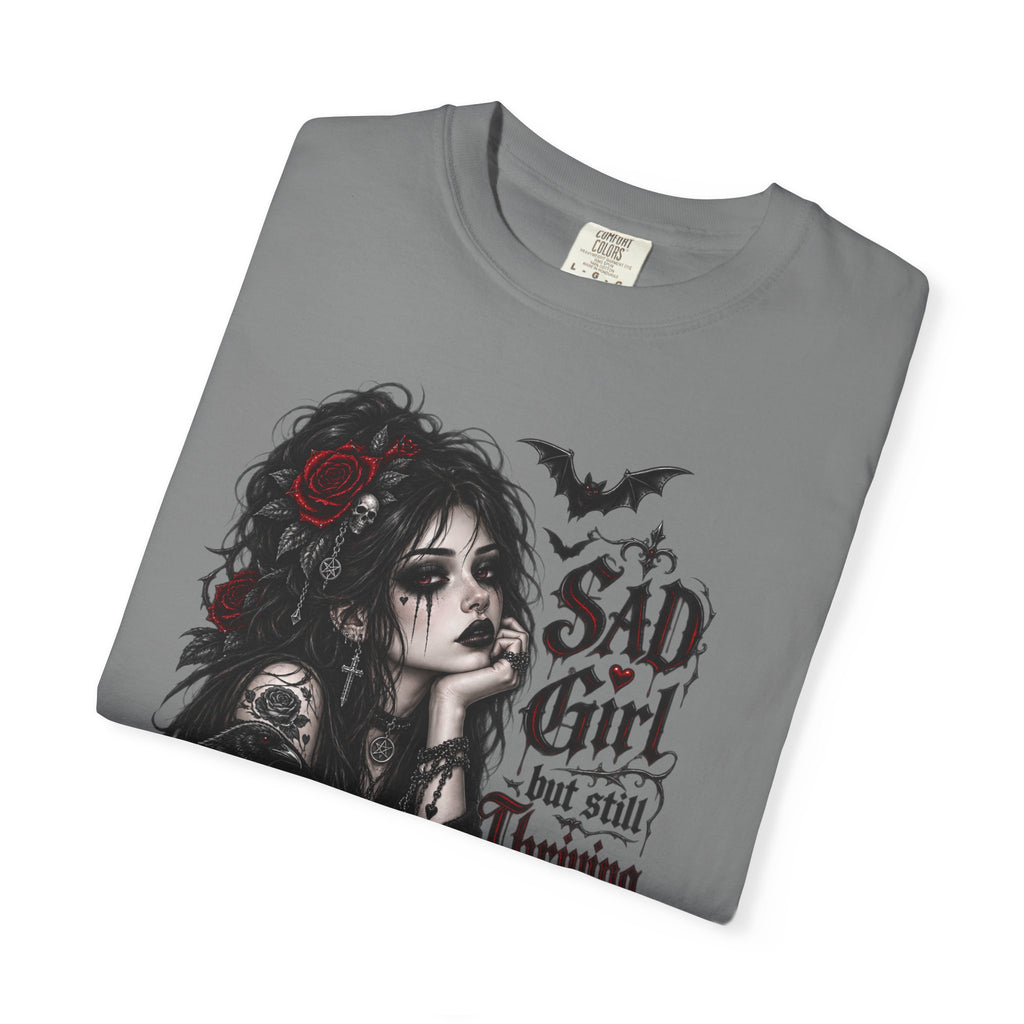 Sad Girl Still Thriving Gothic Graphic T-Shirt