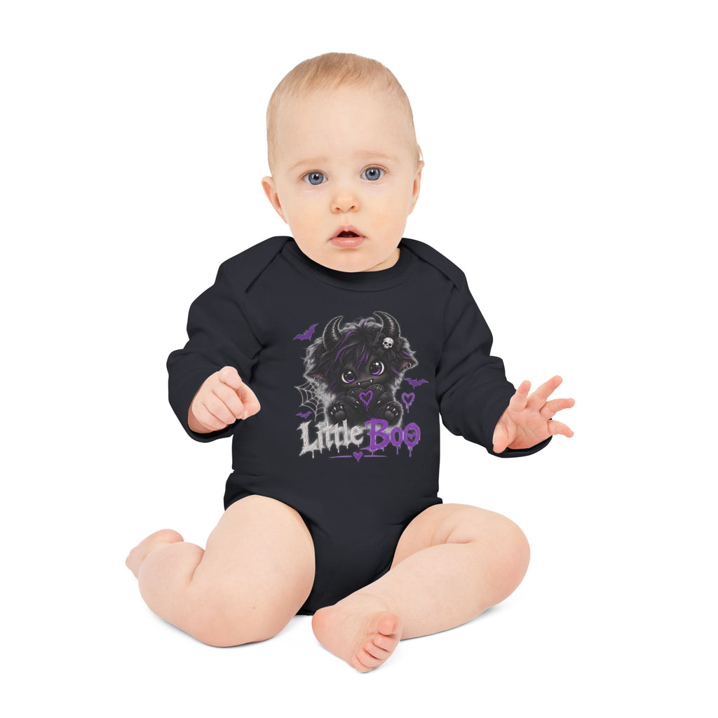 Little Boo Halloween Baby Long-Sleeve Bodysuit