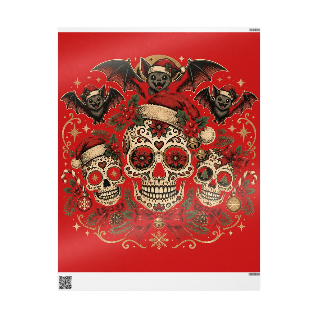 Day of the Dead Sugar Skull Christmas Wrapping Paper