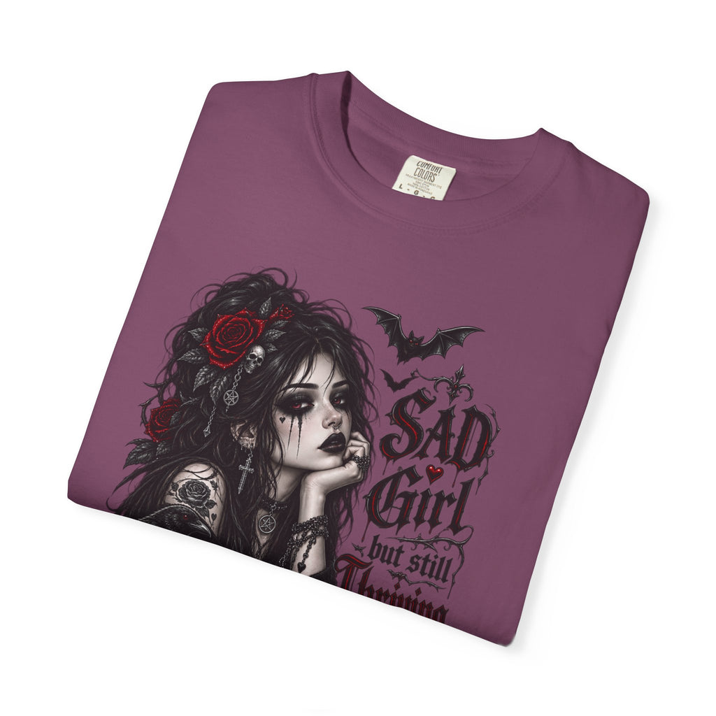 Sad Girl Still Thriving Gothic Graphic T-Shirt
