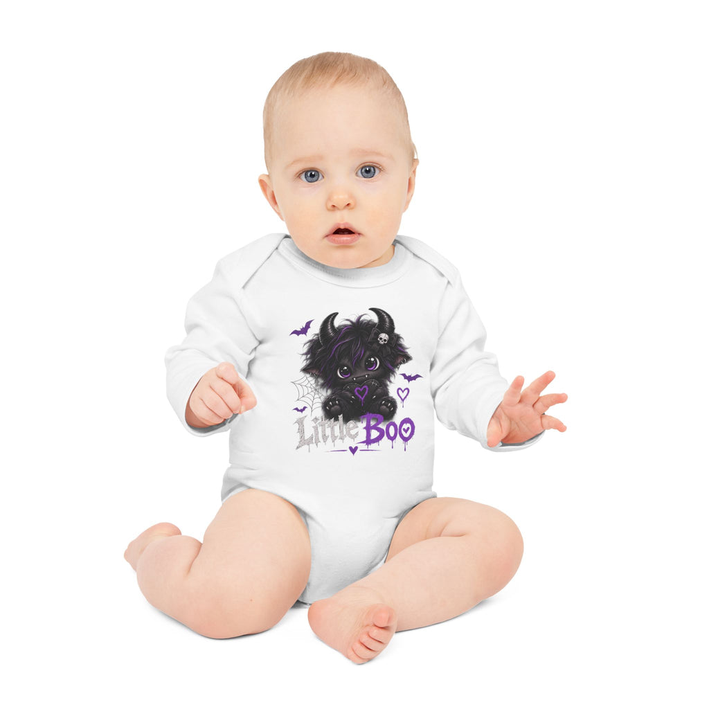 Little Boo Halloween Baby Long-Sleeve Bodysuit