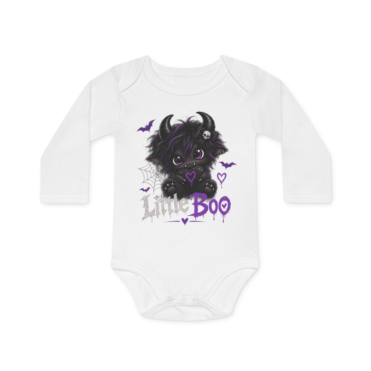 Little Boo Halloween Baby Long-Sleeve Bodysuit