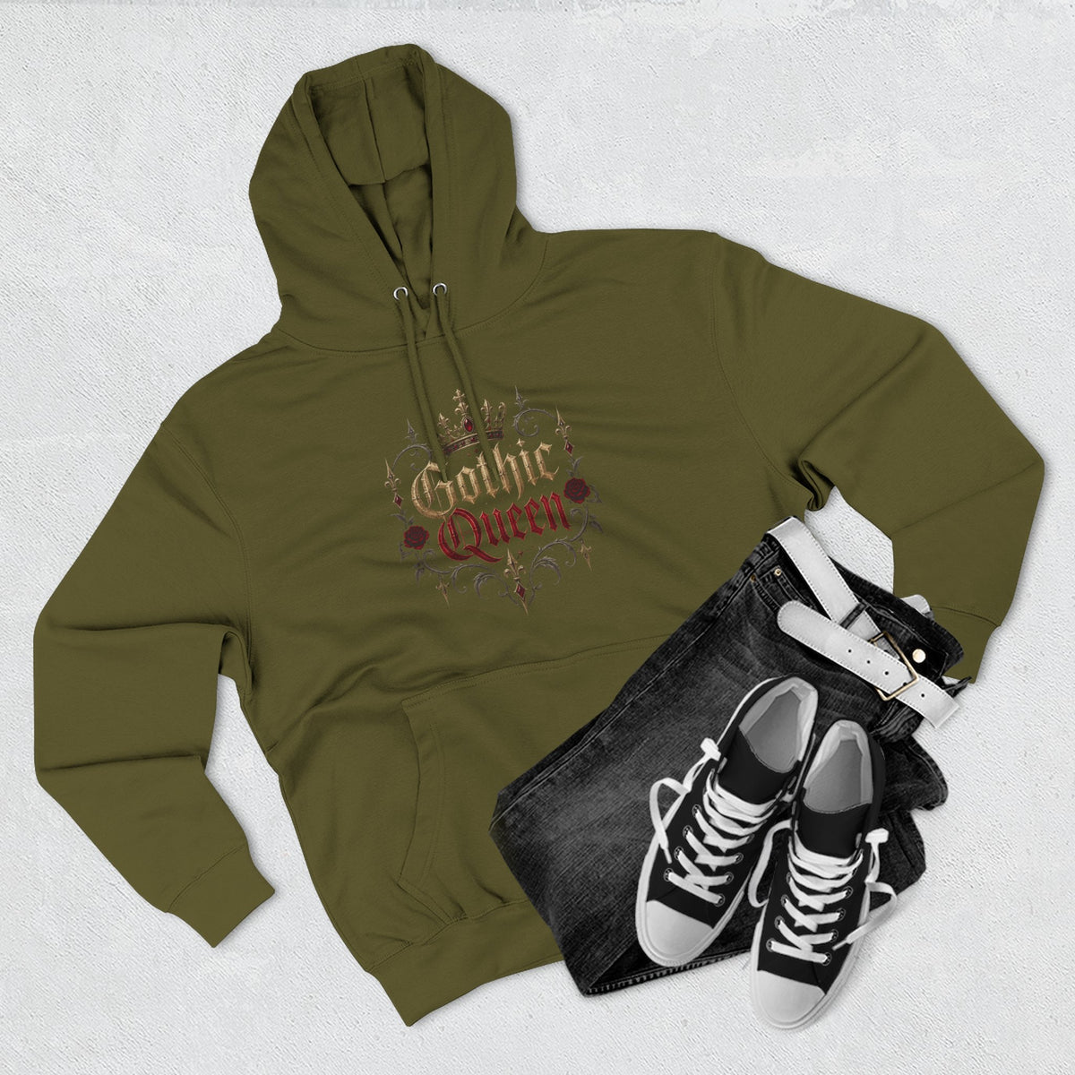Gothic Queen Fleece Hoodie
