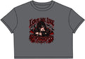 Women’s Crop Tee – “Love Me Like I’m Dangerous” Gothic Vampire Design