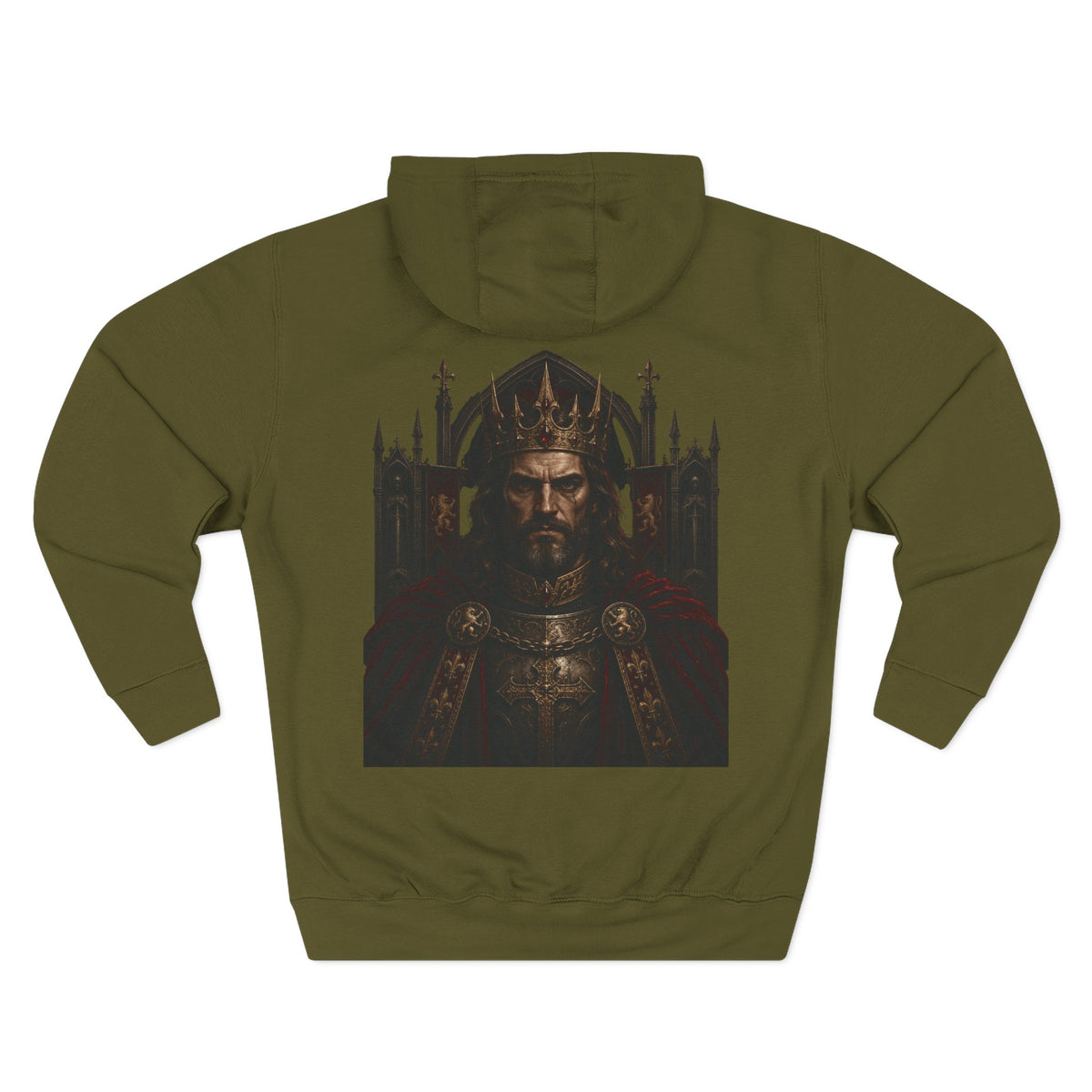 Gothic Kings Medieval Warrior Fleece Hoodie