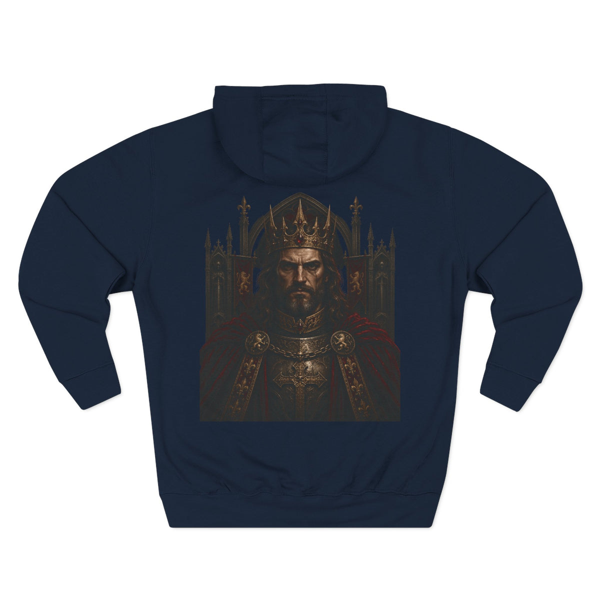 Gothic Kings Medieval Warrior Fleece Hoodie