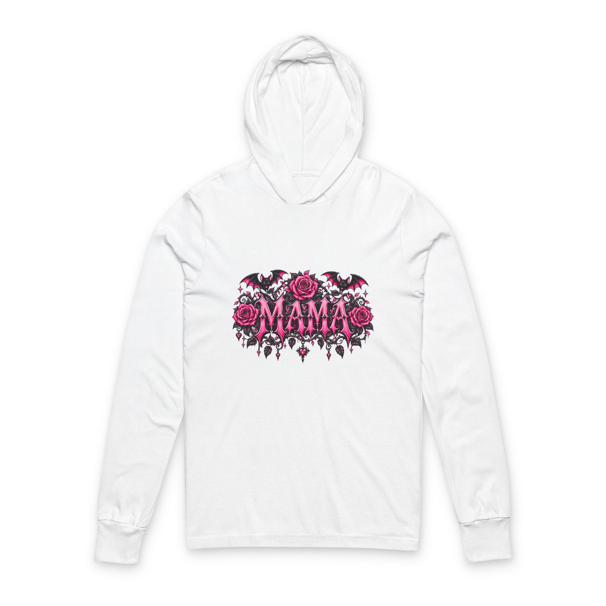 Mama Floral Hooded Long Sleeve Tee