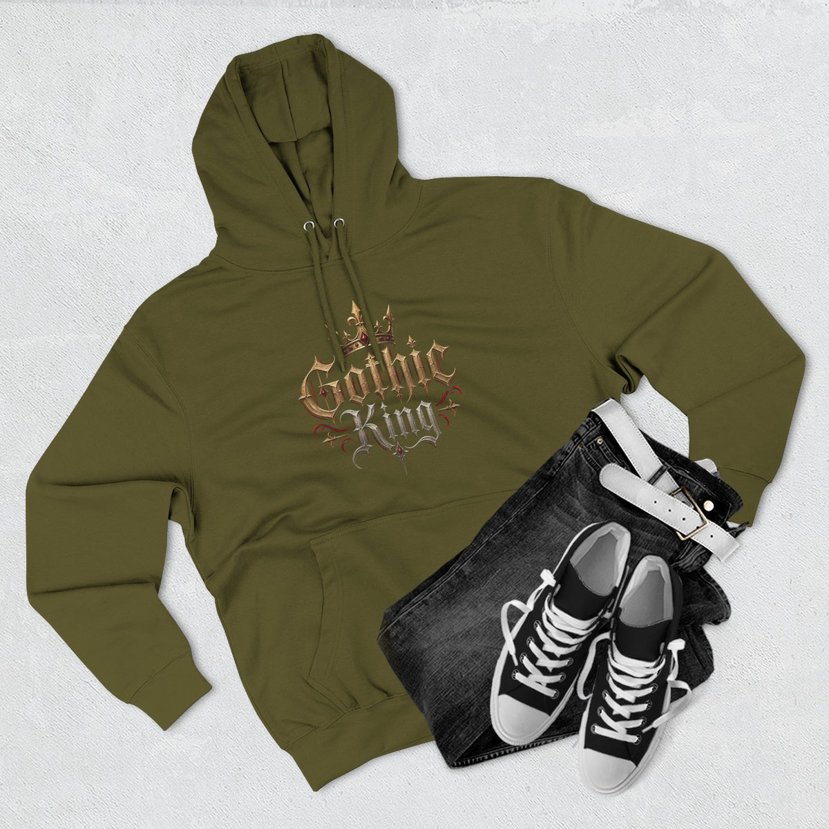 Gothic Kings Medieval Warrior Fleece Hoodie