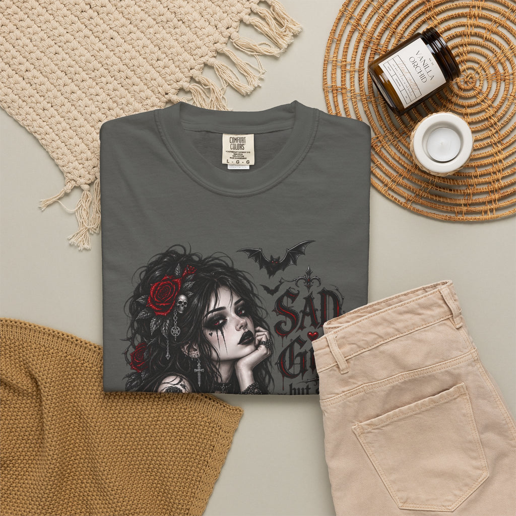 Sad Girl Still Thriving Gothic Graphic T-Shirt