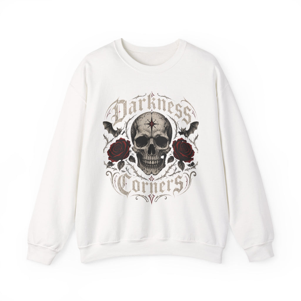 Darkness Connects Skull and Roses Gothic Sweatshirt