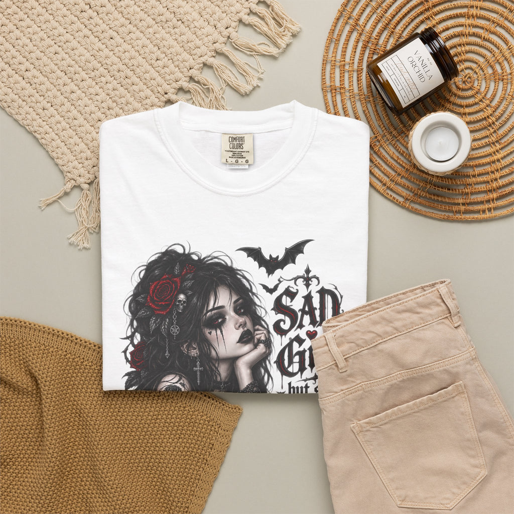 Sad Girl Still Thriving Gothic Graphic T-Shirt