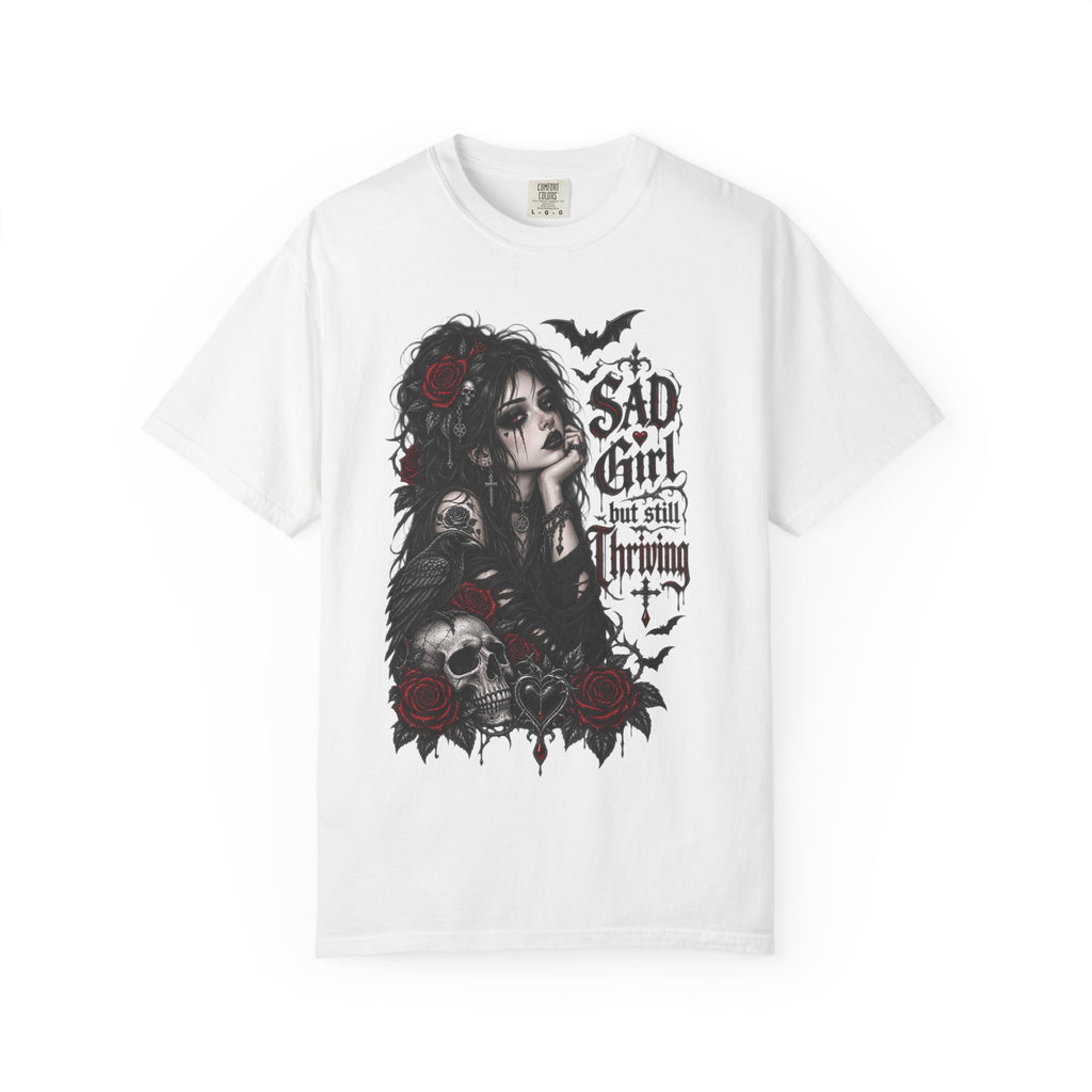 Sad Girl Still Thriving Gothic Graphic T-Shirt