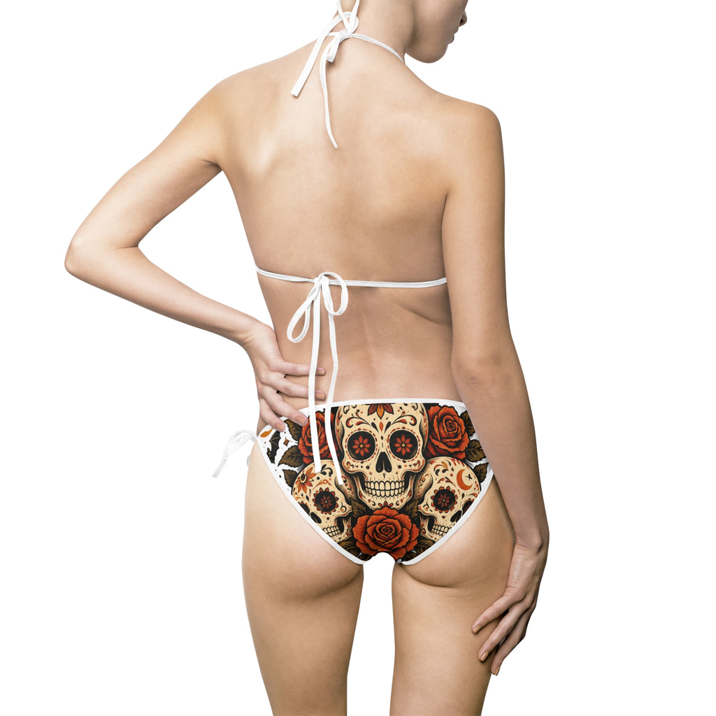 Sugar Skull Rose Women's Bikini Swimsuit
